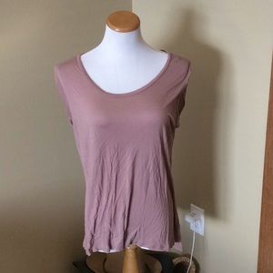 Dusty Rose Cap Sleeved T